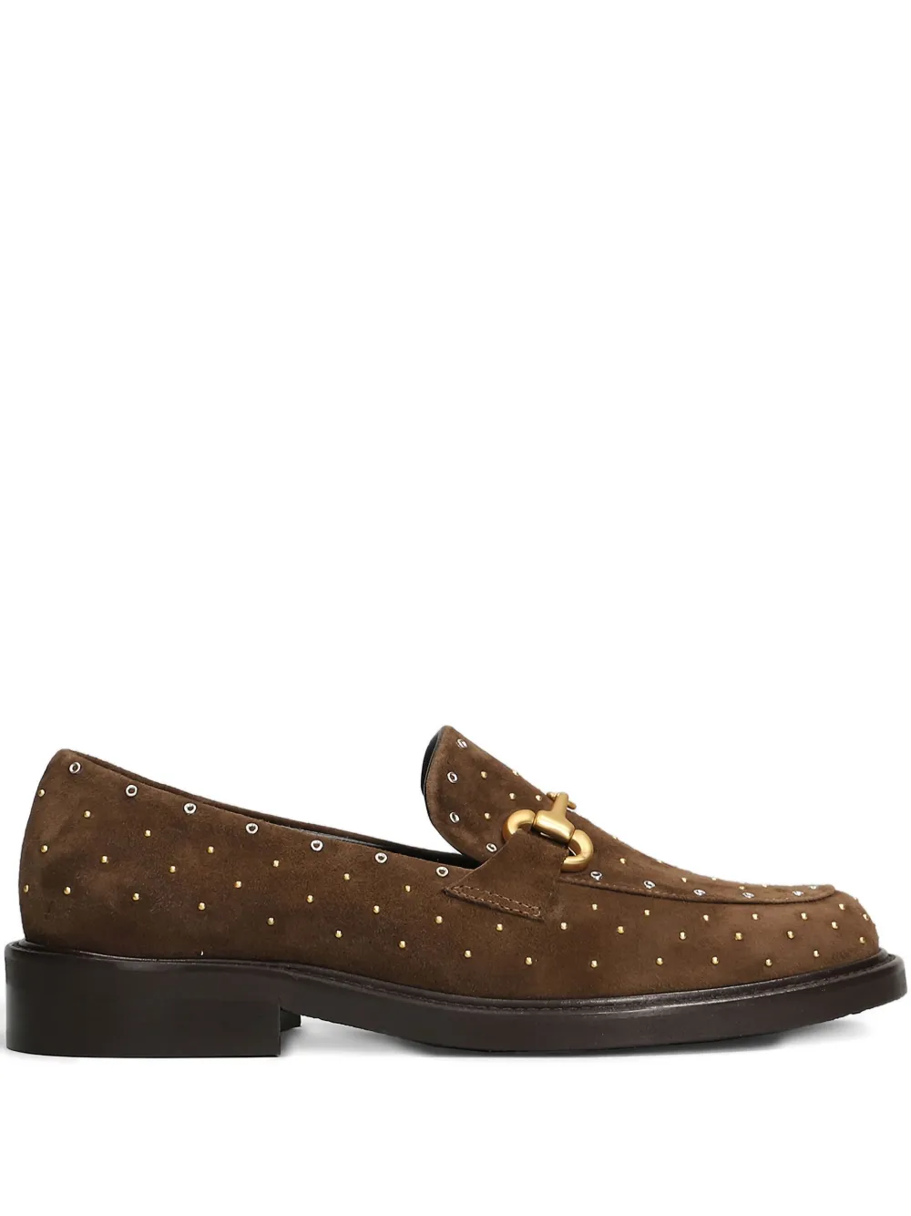 Mara Bini Suede Loafers In Brown