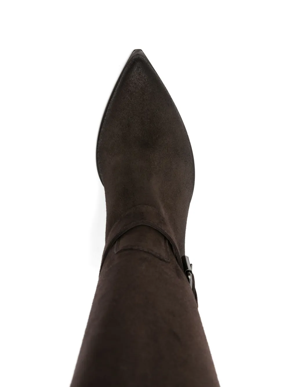 Elena Iachi 65mm Buckle-detailing Knee-high Boots In Brown