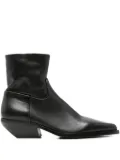 Elena Iachi pointed-toe ankle boots - Black
