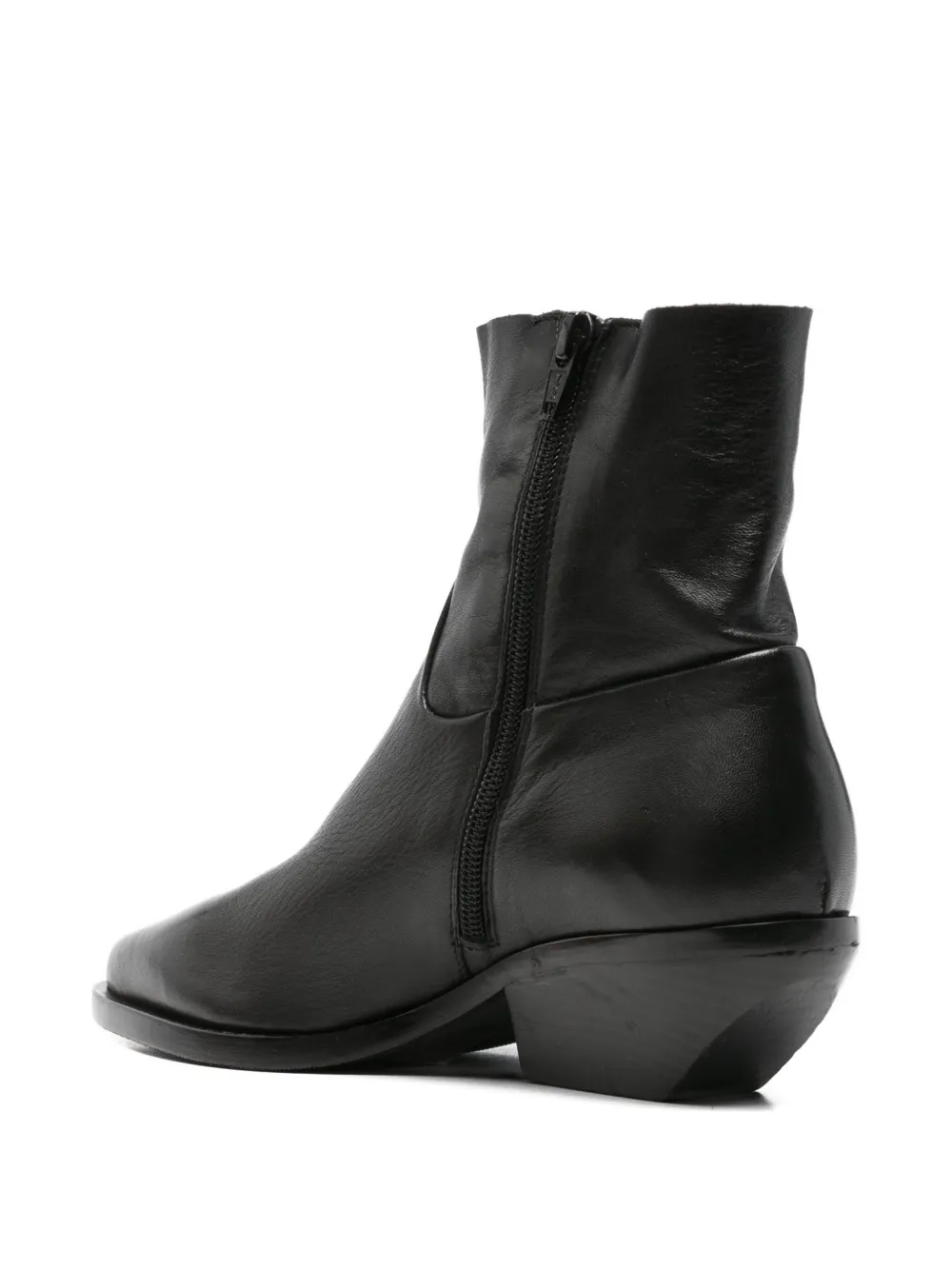 Elena Iachi Pointed-toe Ankle Boots In Black
