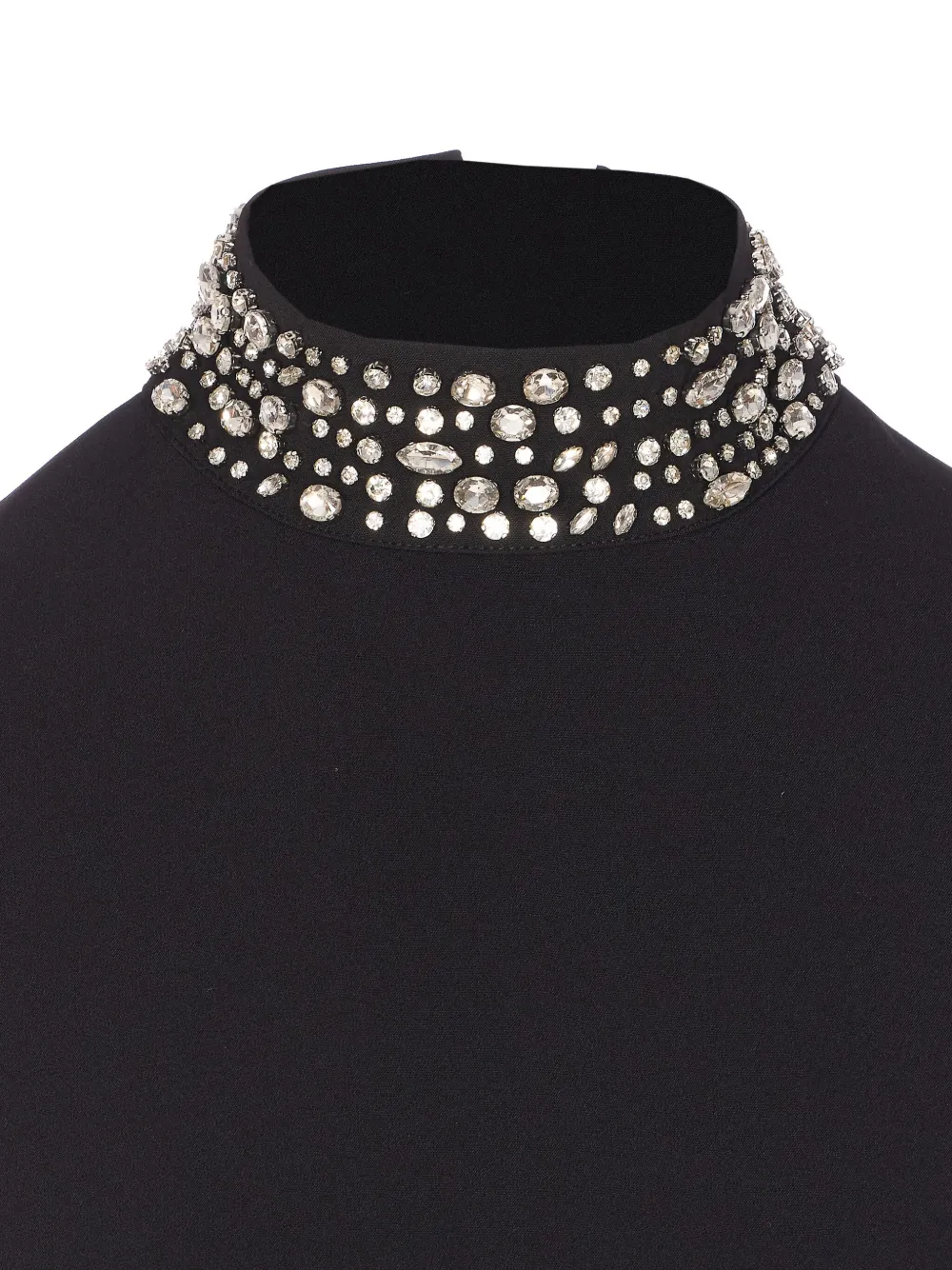 Liu •jo Crystal-embellished Mini Dress In Black