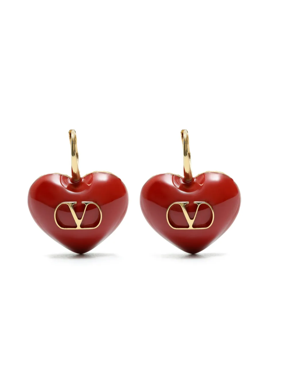 Valentino Garavani Coeur Royal earrings - Red