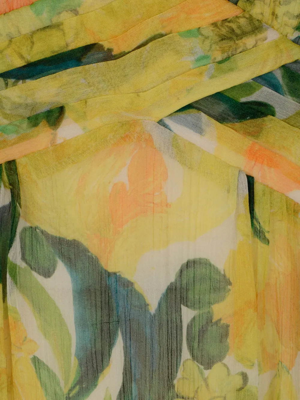 La DoubleJ Jurk met bloemenprint Geel