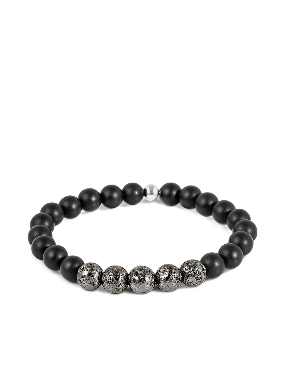 Tateossian Vesuvios Beaded Bracelet In Black