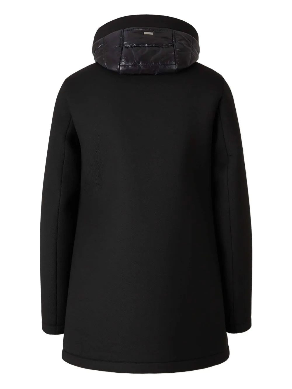Herno Padded Hooded Coat In Black