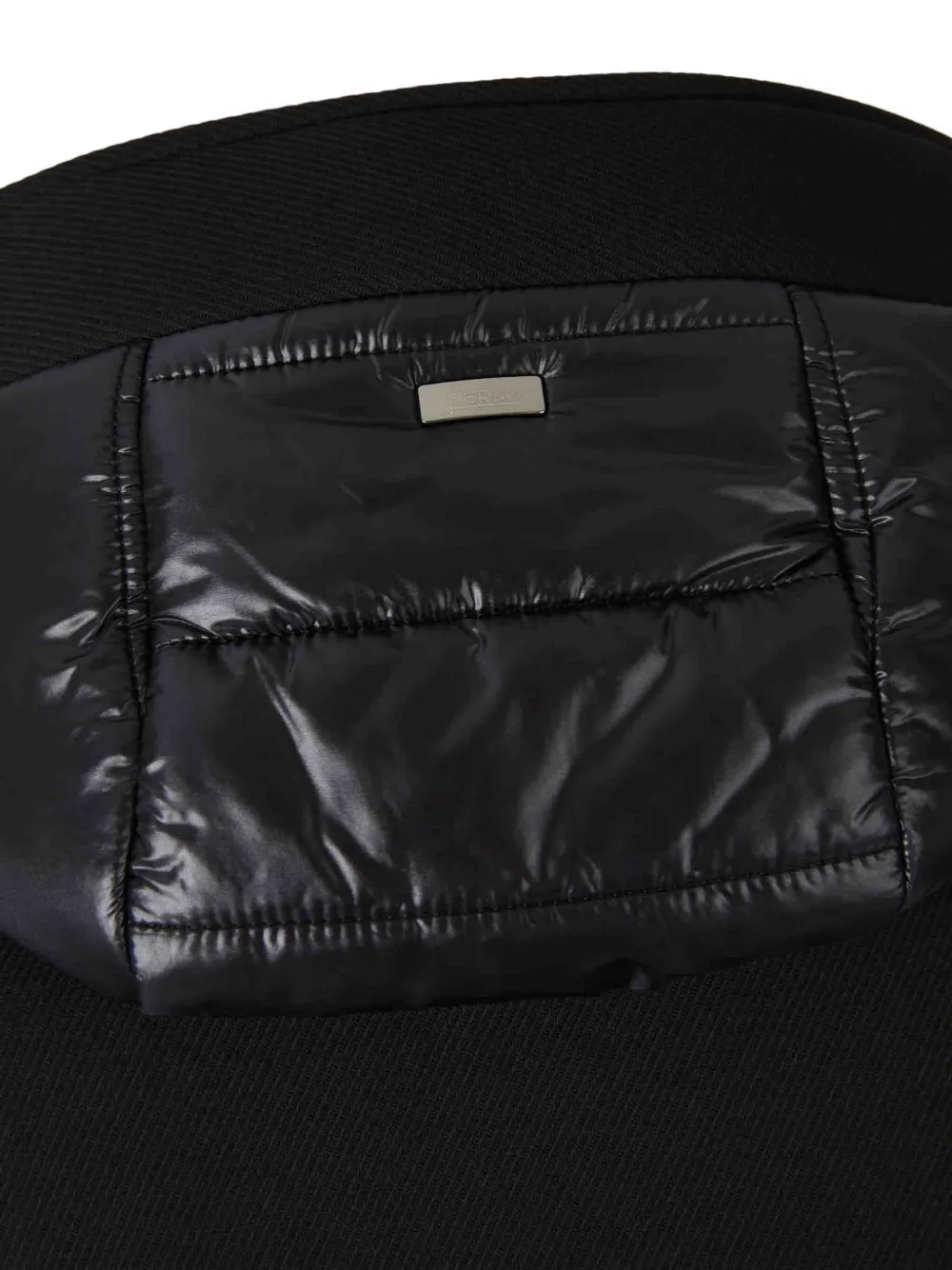 Herno Padded Hooded Coat In Black
