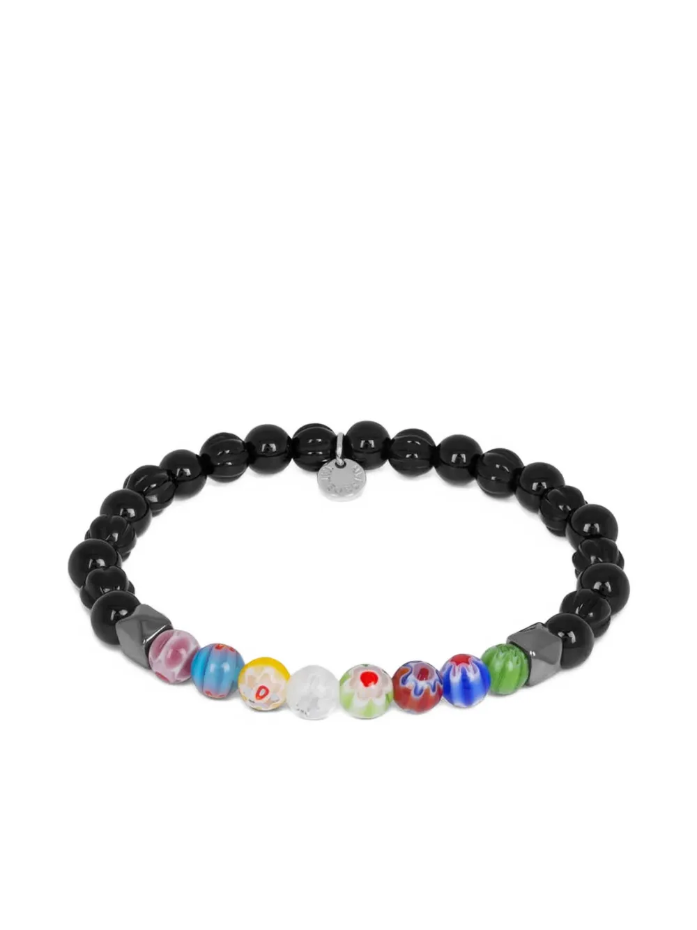 Tateossian Millefiori Beaded Bracelet In Black