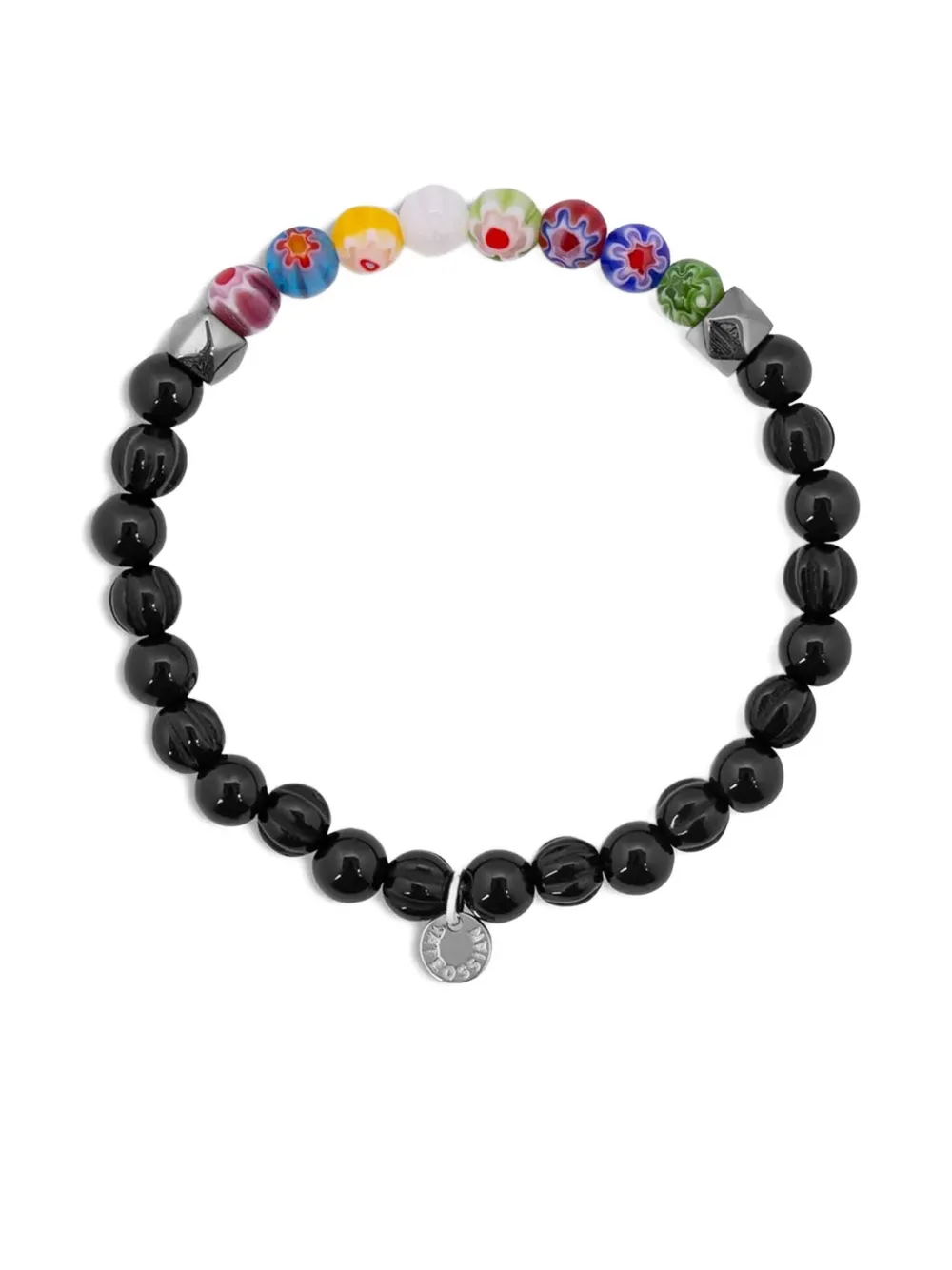 Tateossian Millefiori beaded bracelet - ブラック Tateossian Millefiori beaded bracelet - ブラック