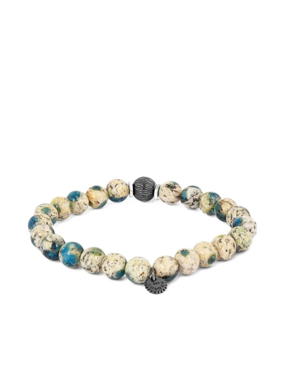 Tateossian Lhasa Graffiato Beaded Bracelet In Neutral