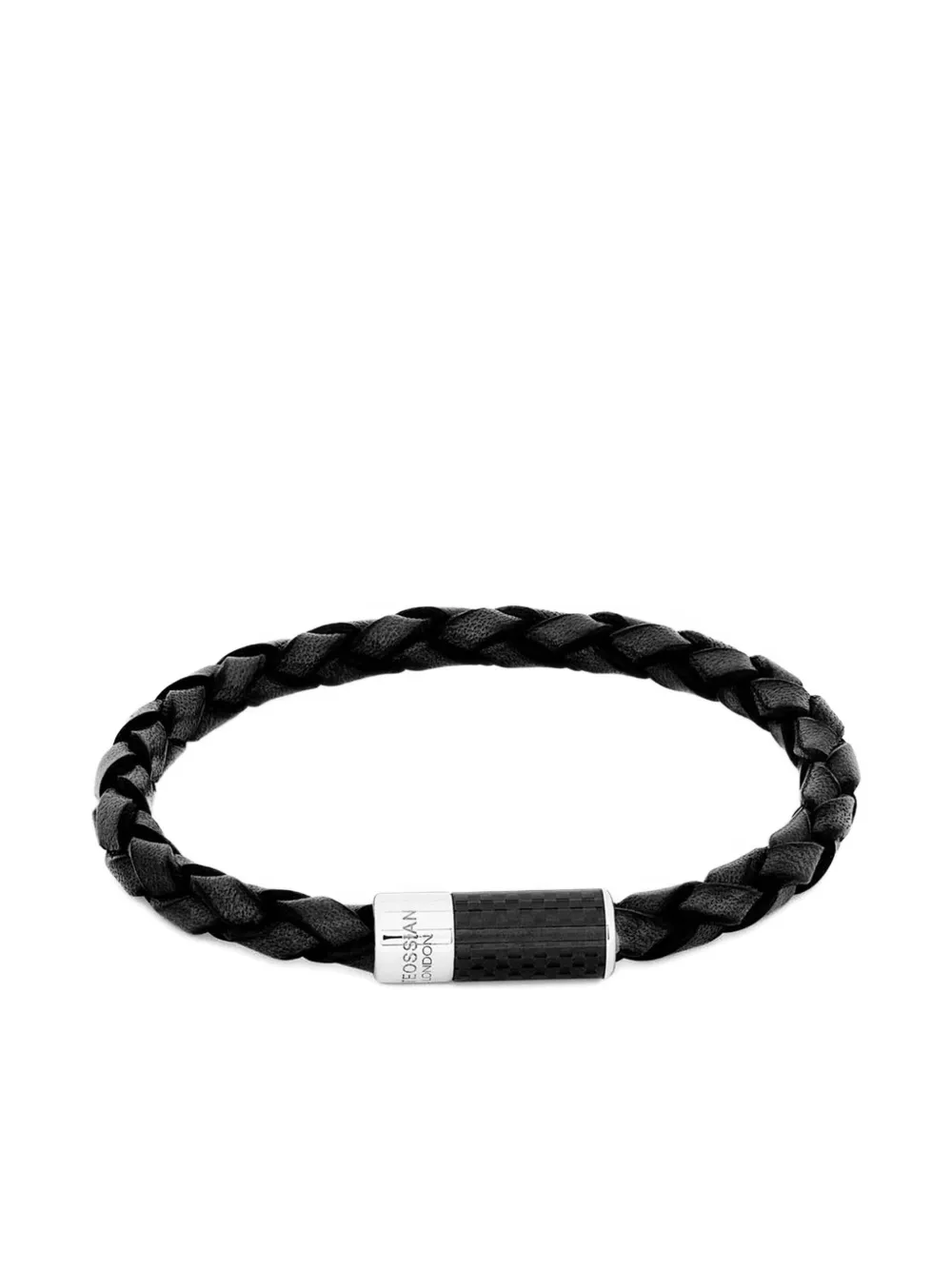 Tateossian braided bracelet - ブラック Tateossian braided bracelet - ブラック