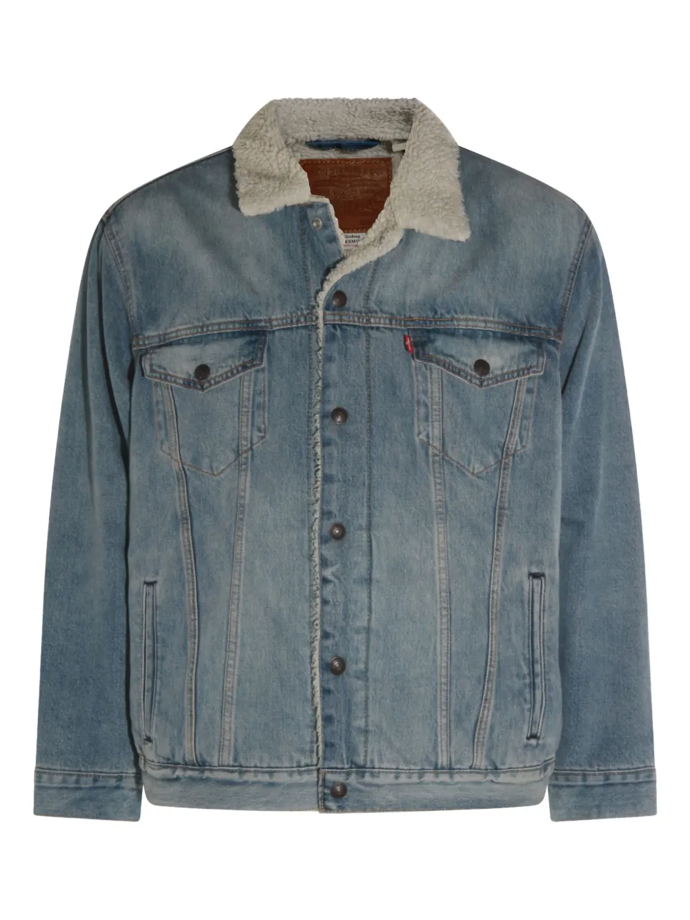 Levi's sherpa-lined denim jacket | Blue | Image 1