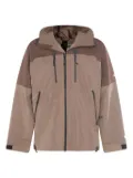 The North Face EG Devils Thumb grid-pattern hooded jacket - Brown