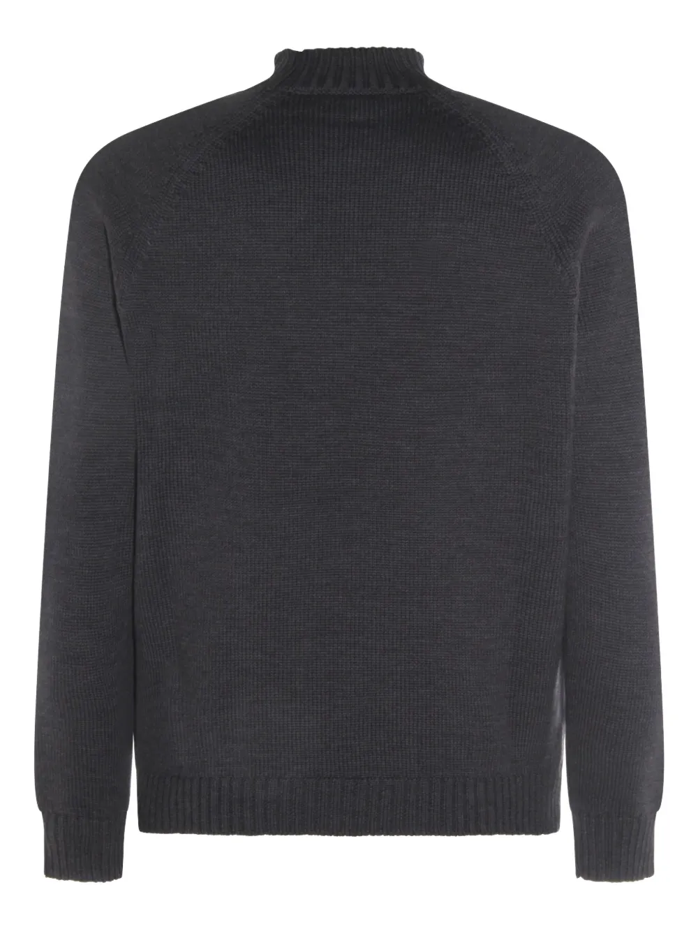 Zanone high-neck raglan-sleeve sweater - グレー Zanone high-neck raglan-sleeve sweater - グレー