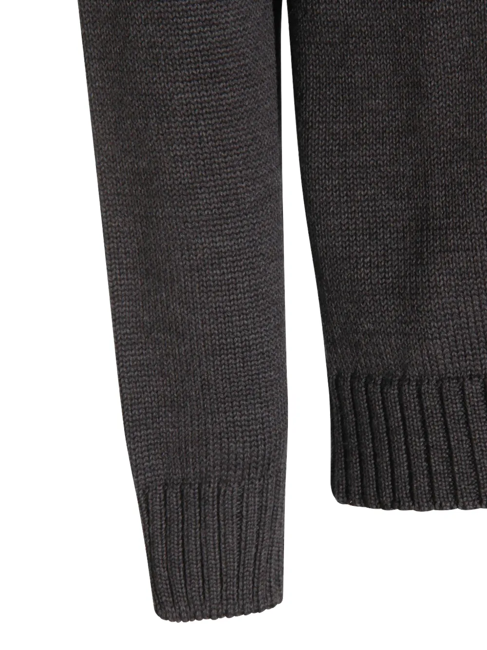 Zanone High Neck Raglan Sweater With Ribbed Cuffs And Hem In Blue