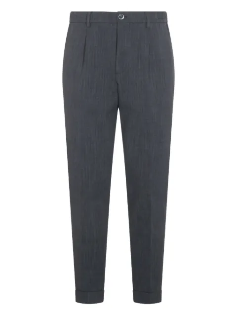 GTA  Pantalone 플리츠 프런트 헤링본 팬츠