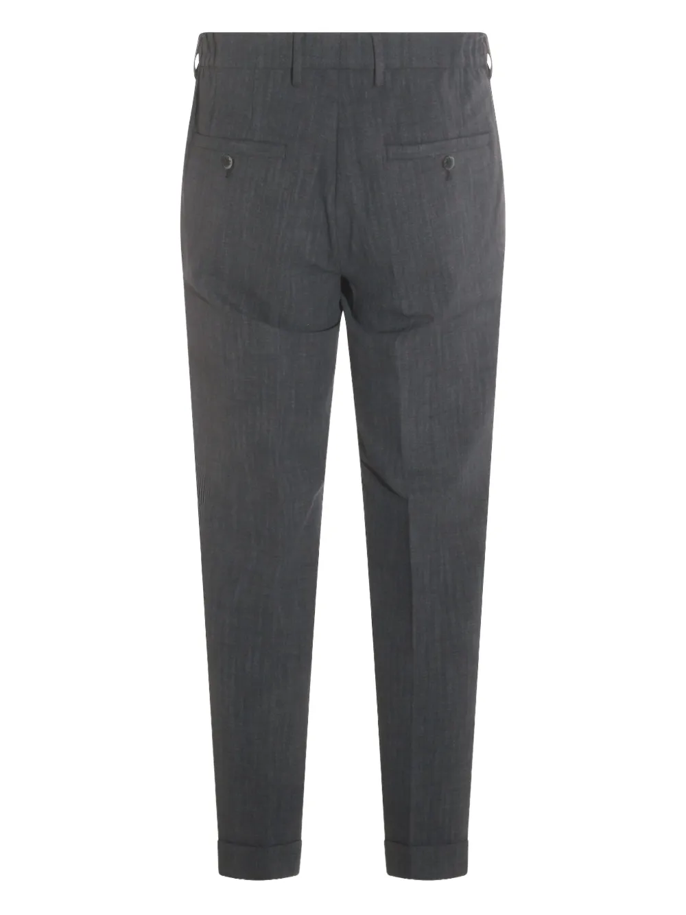 GTA Pantalone pleated-front herringbone trousers - Grijs