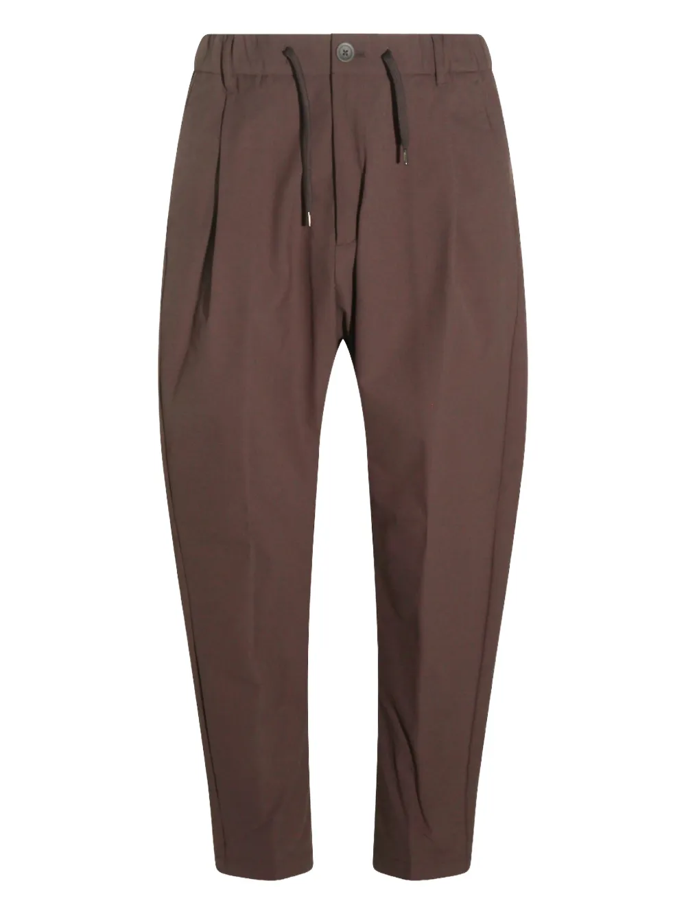 Herno Belt Loop Casual Pants In Brown
