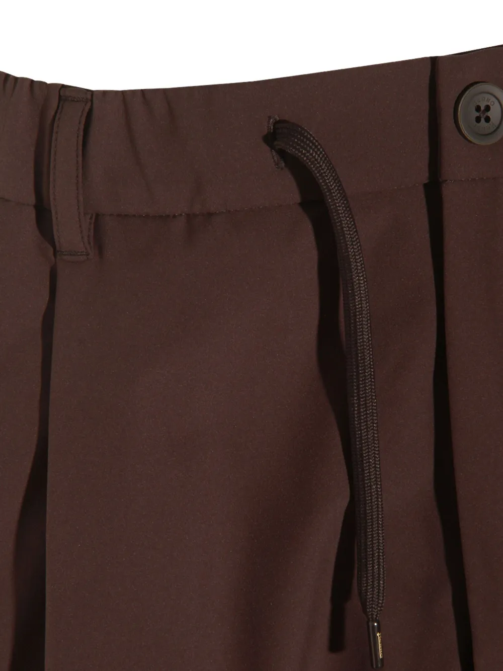Herno Belt Loop Casual Pants In Brown
