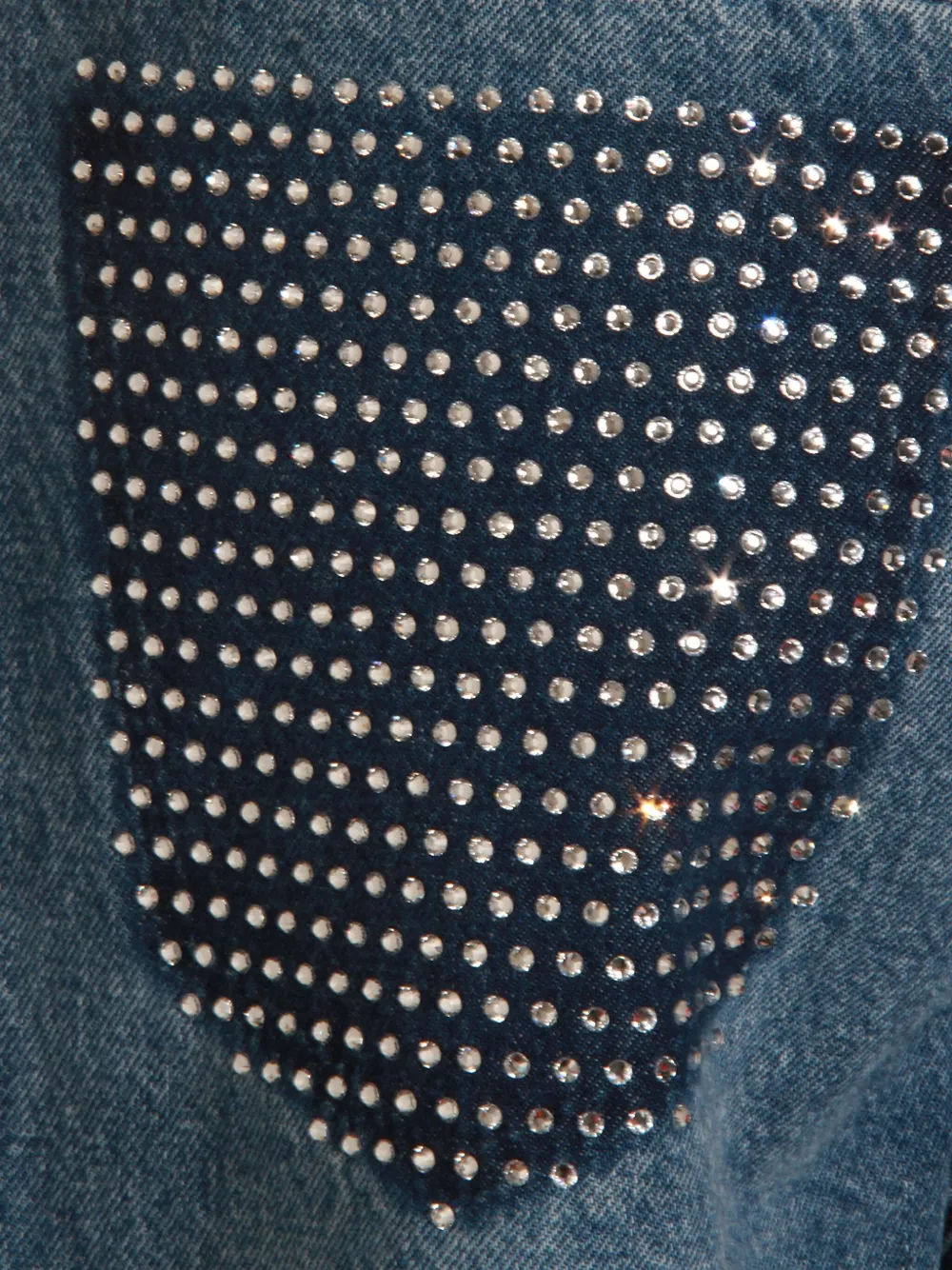 LOIS JEANS verfraaid met kristallen Blauw