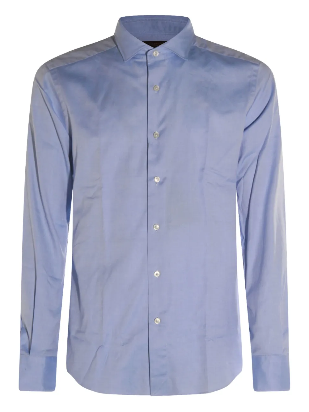 Glanshirt long-sleeve cotton shirt | Blue | Image 1