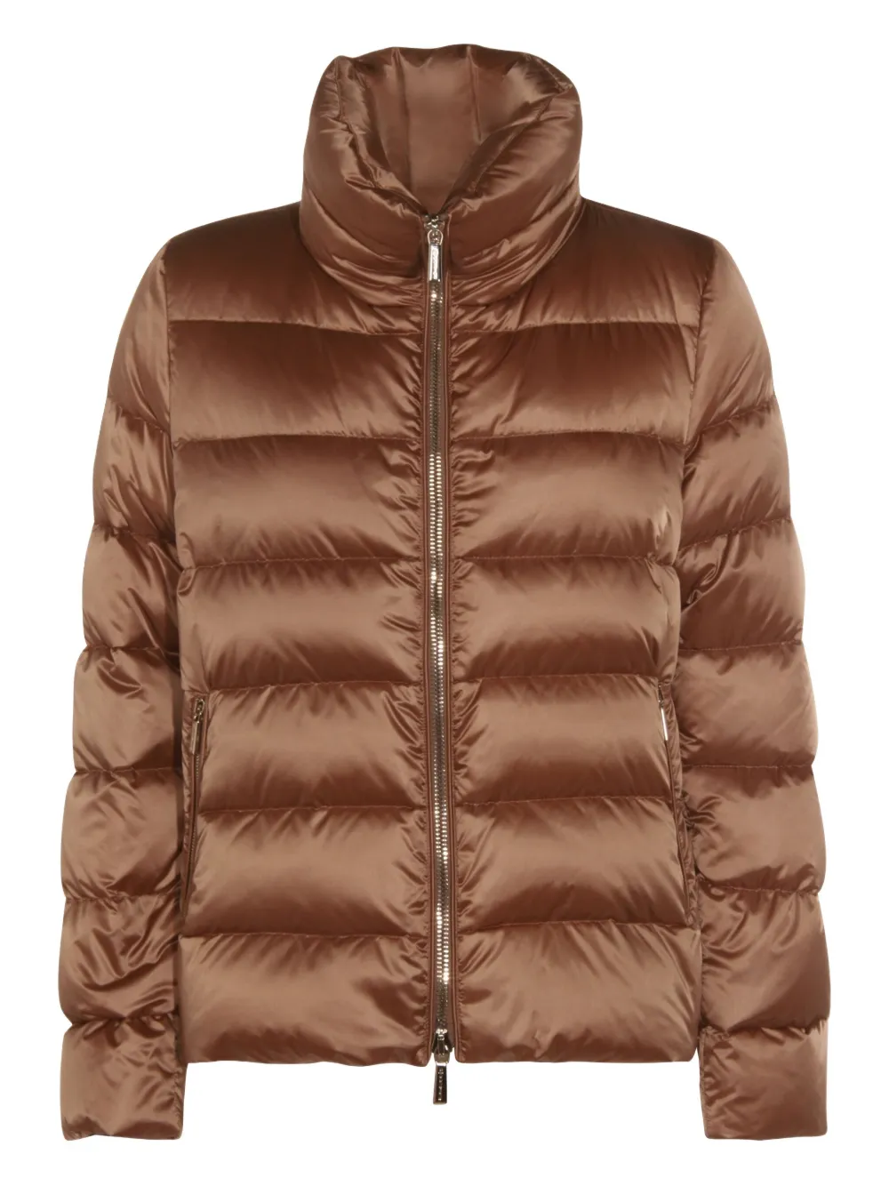 Moorer quilted satin coat - ニュートラル Moorer quilted satin coat - ニュートラル