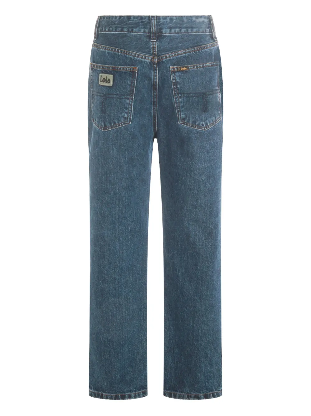 LOIS JEANS stonewash straight-leg jeans - Blauw