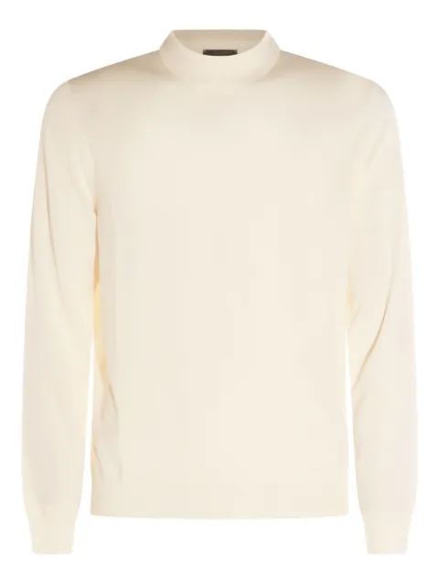 Zanone mock-neck ribbed sweater