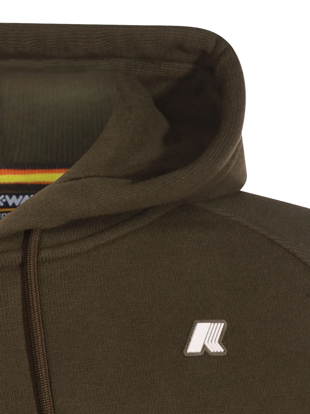 K-way Green Cotton Alban Heavy Fleece Sweatshirt In Green
