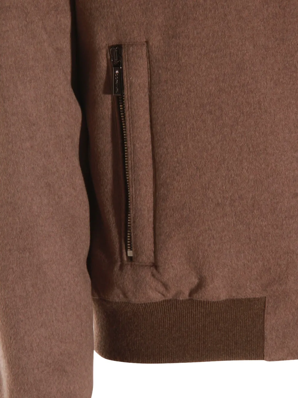 Moorer Jas met capuchon en rits Bruin