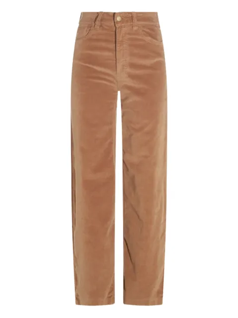 LOIS JEANS  corduroy logo-patch jeans