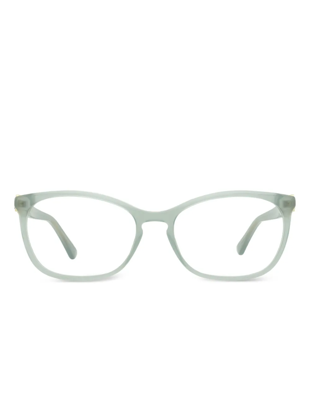 Jimmy Choo Eyewear 317 crystal-embellished glasses | Green | Image 1
