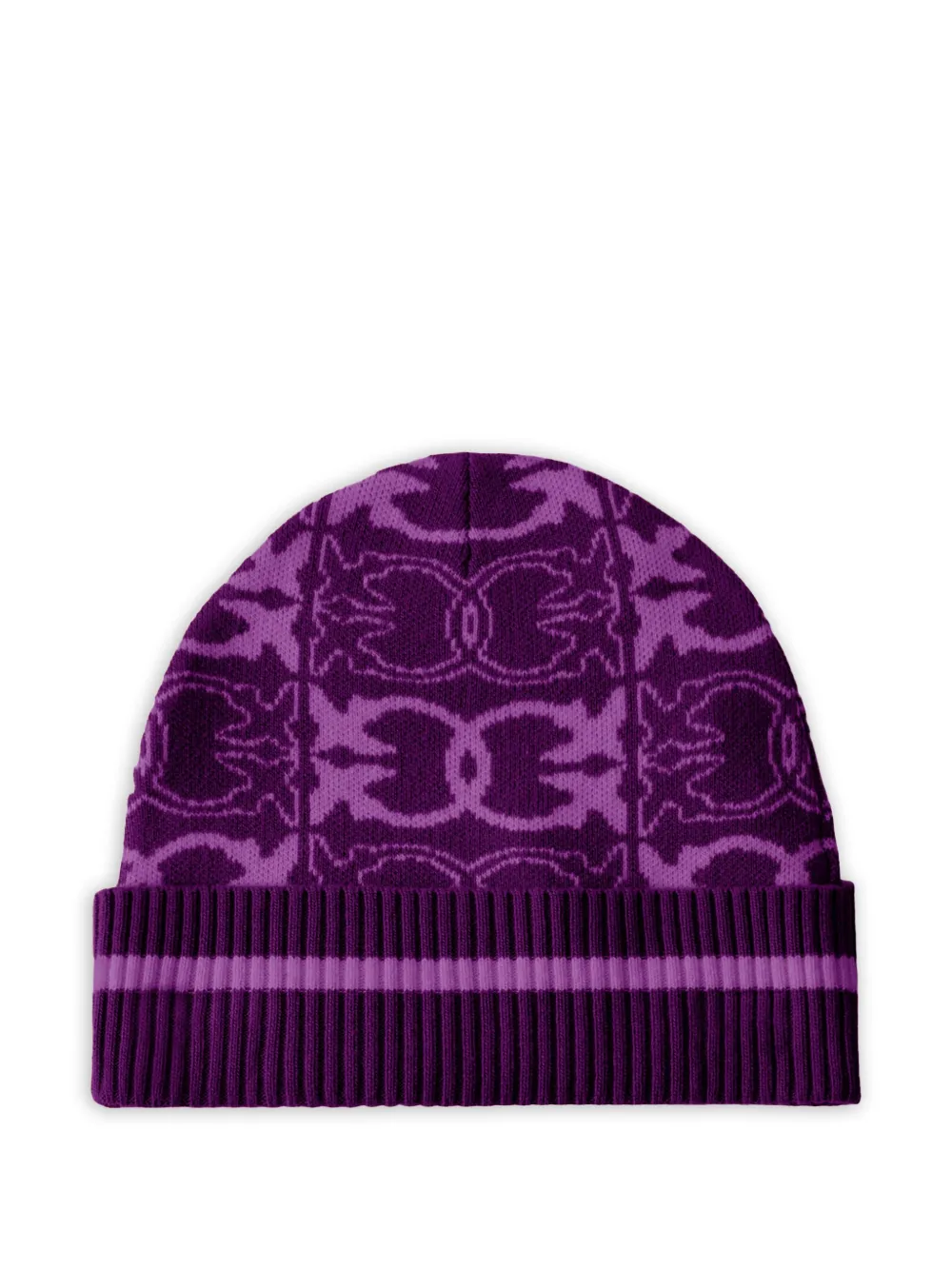 PINKO patterned ribbed beanie | Purple | Image 1