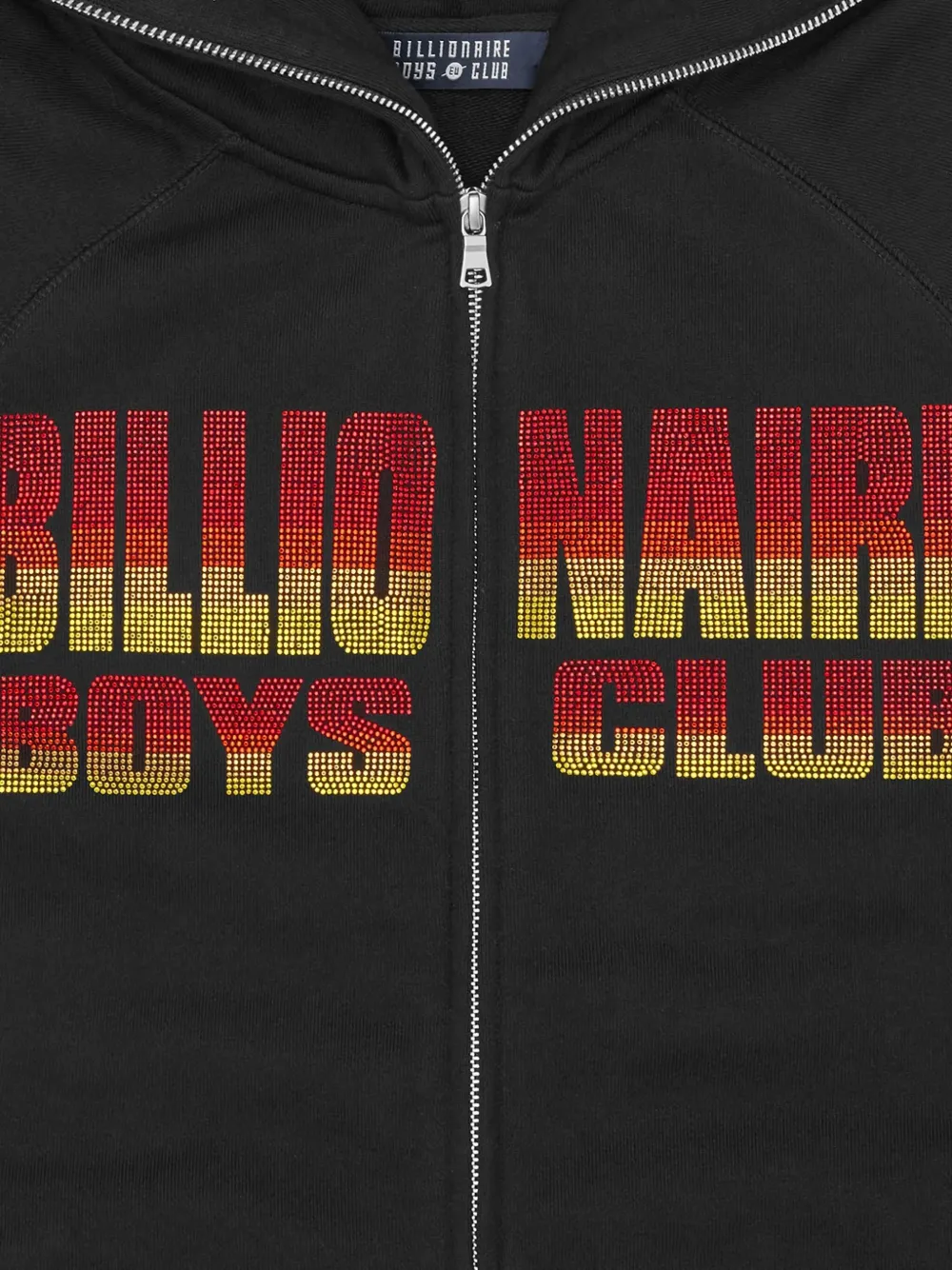 Billionaire Hoodie verfraaid met stras Zwart