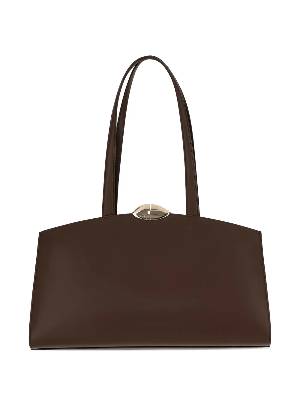 Benedetta Bruzziches Serena clasp shoulder bag | Brown | Image 1