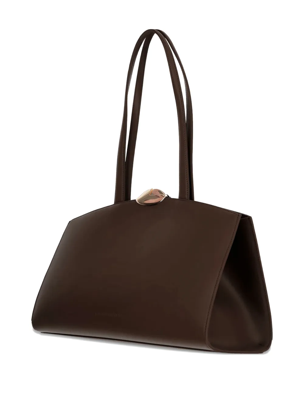 Benedetta Bruzziches Serena Clasp Shoulder Bag In Brown