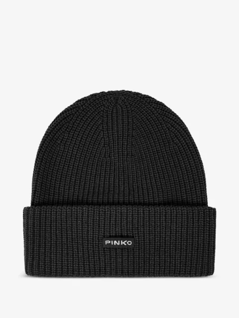 PINKO gorro tejido de canalé