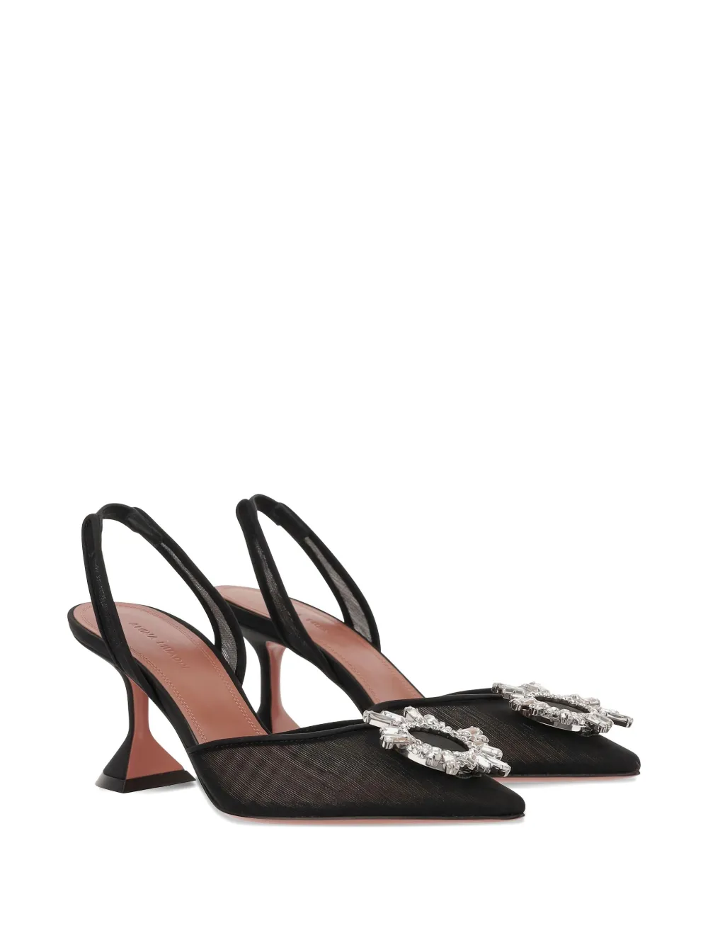 Amina Muaddi 70mm Begum crystal-embellished slingback pumps | Heeled Pumps | Image 2