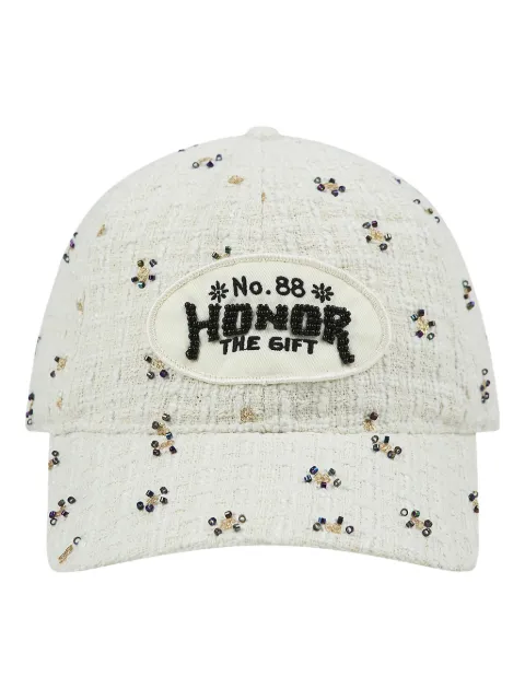 Honor The Gift beaded tweed six-panel cap
