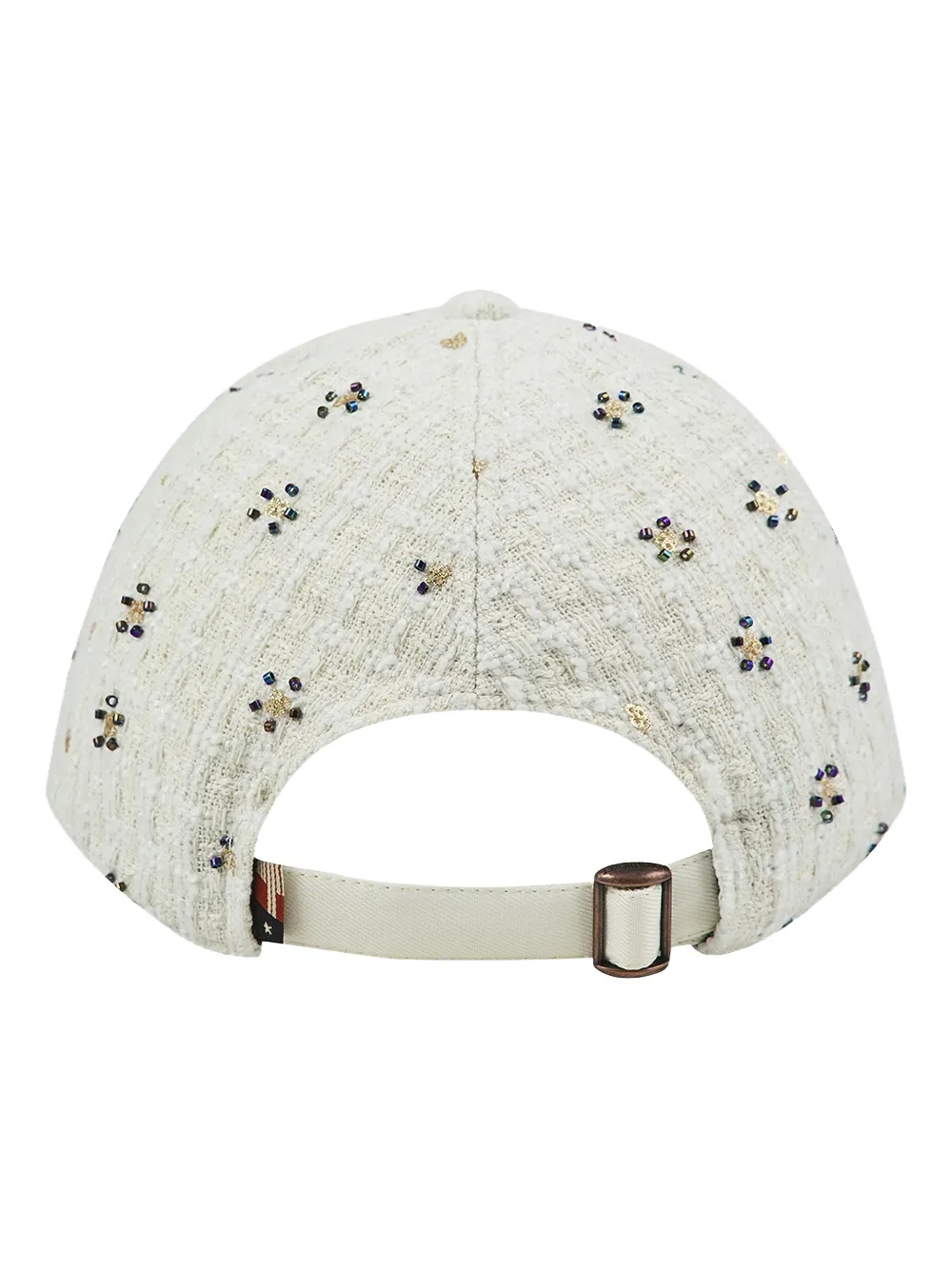 Honor The Gift beaded tweed six-panel cap - Beige