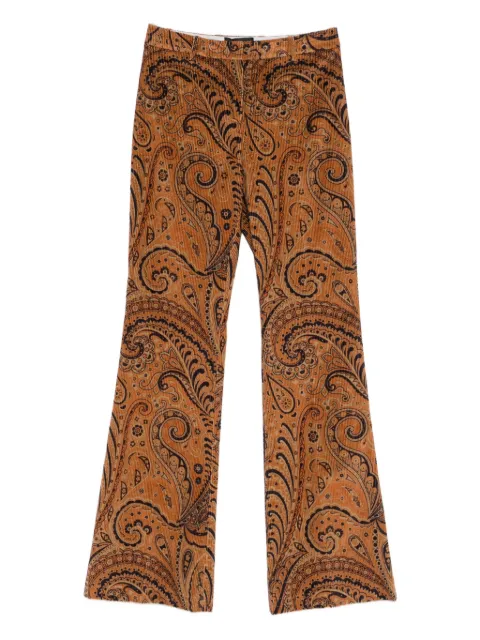 ETRO paisley-pattern corduroy trousers