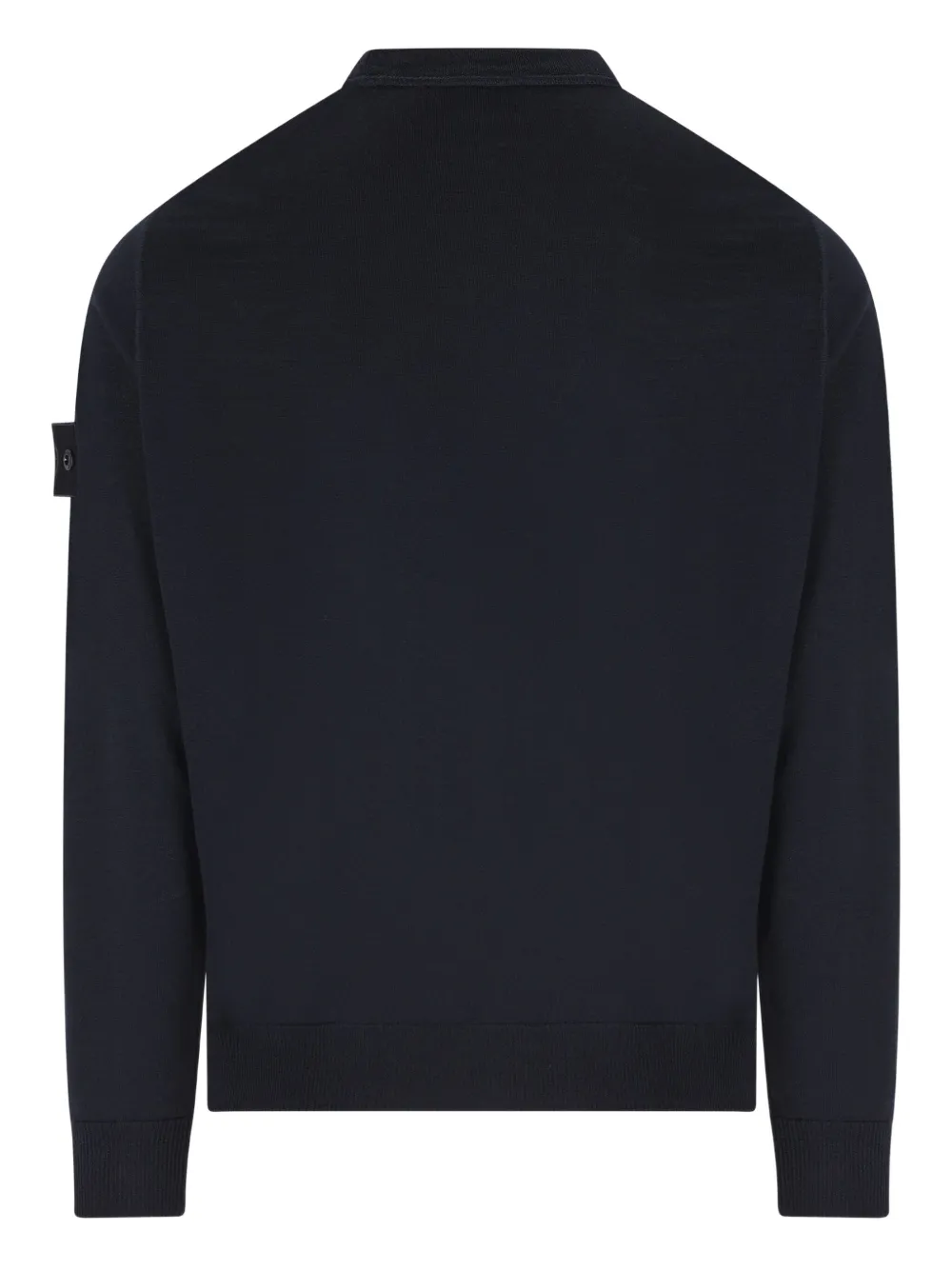 Stone Island Trui van scheerwol met Compass-logopatch - Blauw