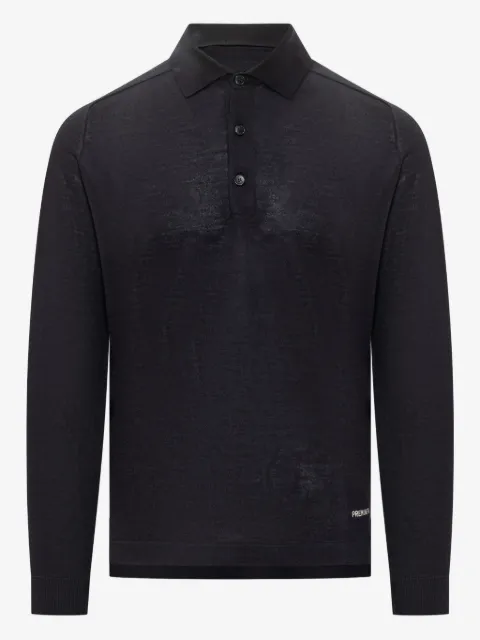 Premiata buttoned long-sleeve polo shirt