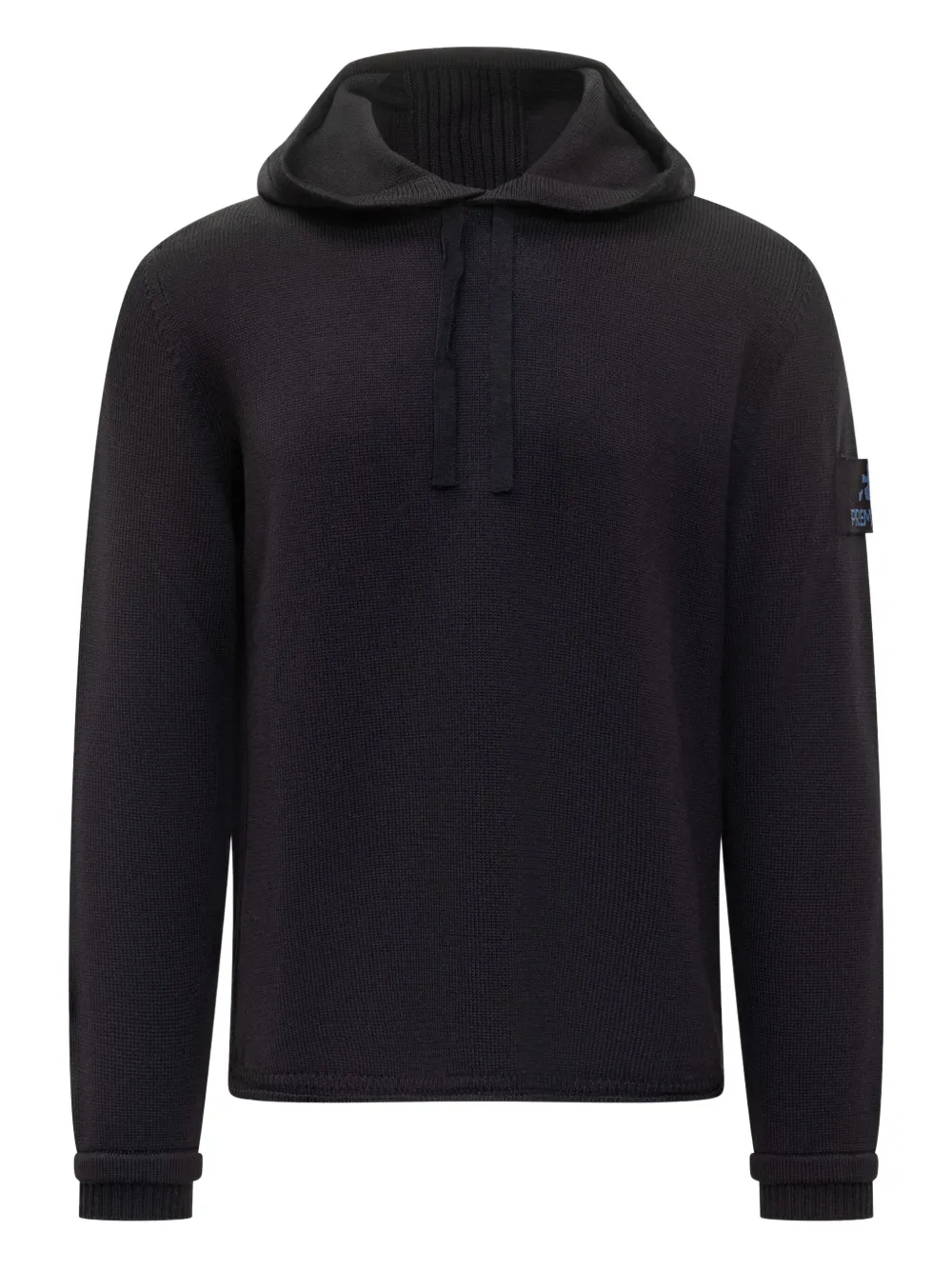 Premiata patch-detail wool hoodie | Blue | Image 1