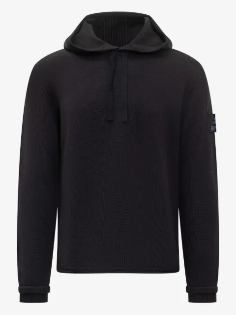 Premiata patch-detail wool hoodie