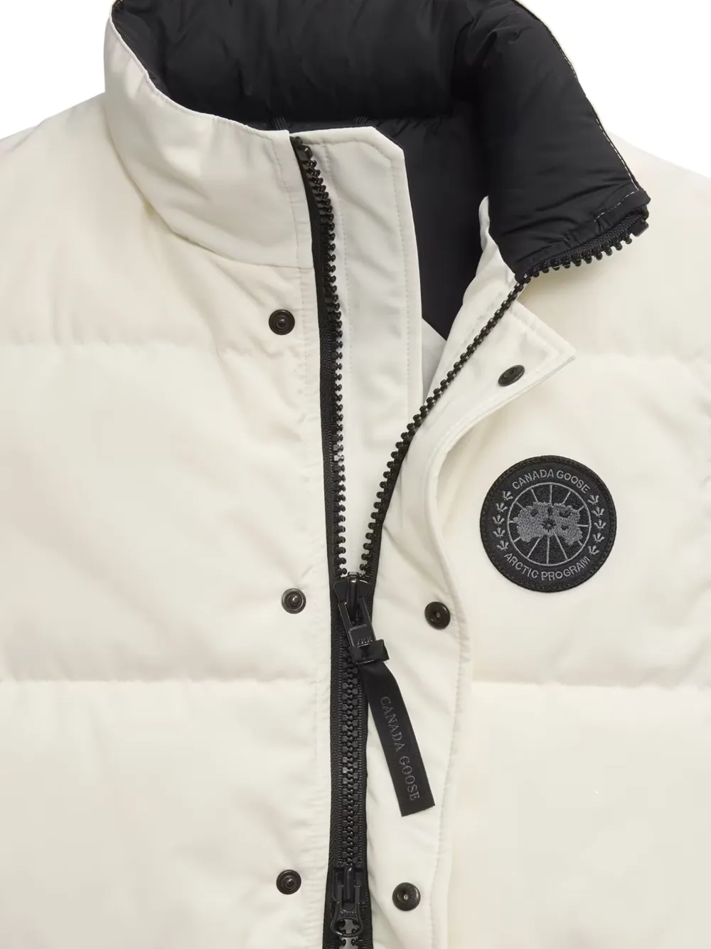 Canada Goose Garson Quilted Logo-patch Gilet In White