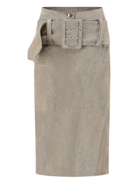 OUDE WAAG belted midi skirt