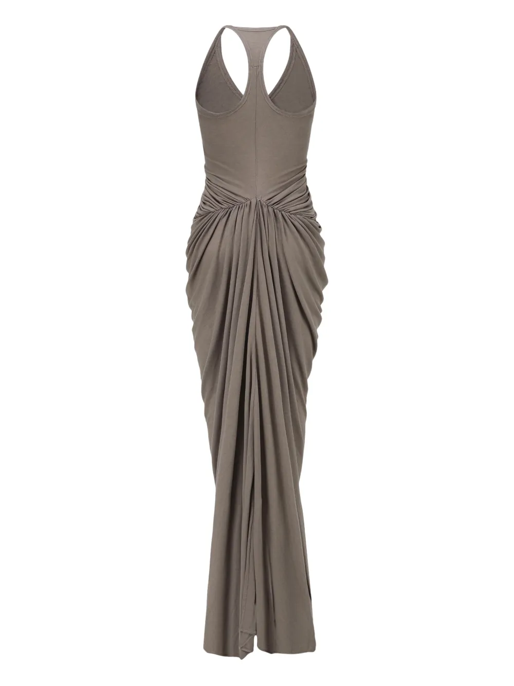 OUDE WAAG ruched midi dress - Grijs