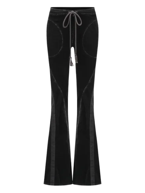 OUDE WAAG drawstring velvet trousers