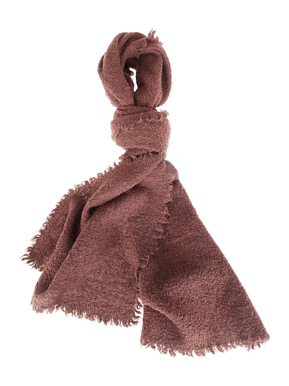 Faliero Sarti Alexina frayed scarf - Braun