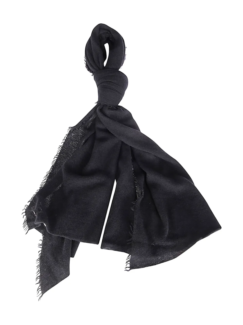 Faliero Sarti Adriel Frayed Scarf In Black